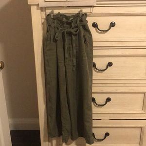 Anthropologie Green Pants| size 0/UK 4R